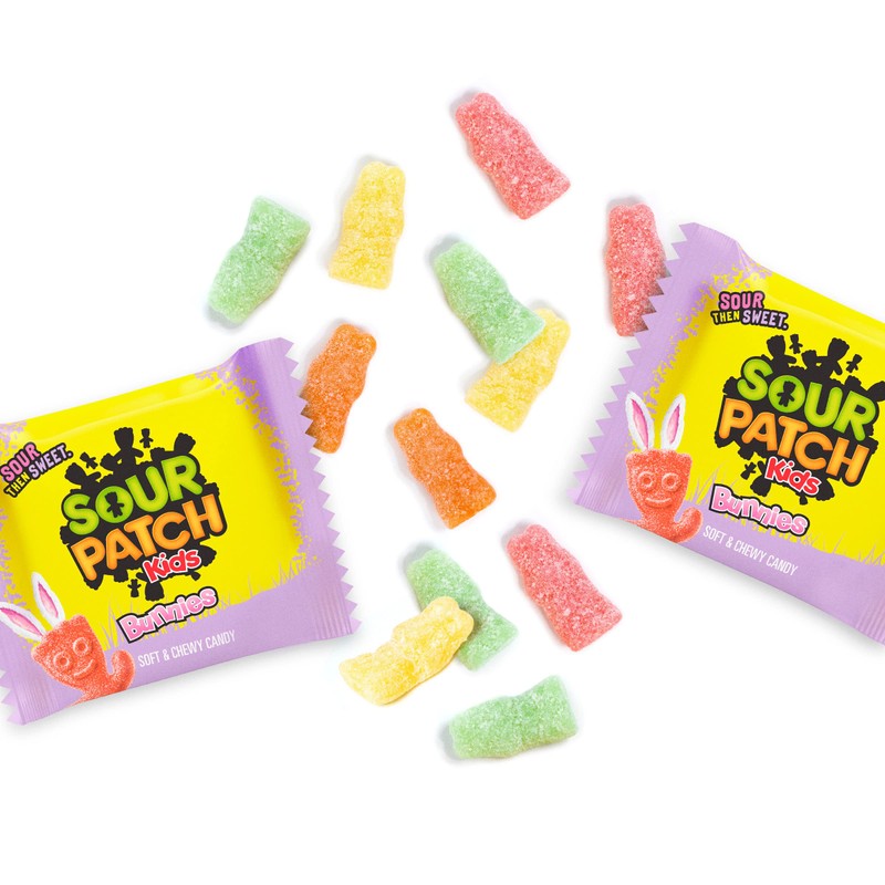 SOUR PATCH KIDS Bunnies Soft & Chewy Easter Candy, 18
