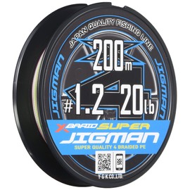 X-Braid Super Jigman X4, 656.2 ft (200 m), No. 1.2, 20 lb, 5 Colors