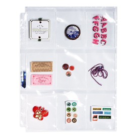 Ultra PRO 9-Pocket Storage Page with Secure Flap 25ct. Pack for 8.5'' x 11'' Album