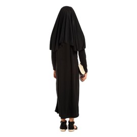 Lito Angels Kids Girls Nun Costume Fancy Dress Up Outfit Black Robe with Headpiece and Collar Age 10-11 Years