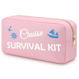 Cruise Gifts for Women Girls Cruise Travel Makeup Bag Gift Idea for Cruise Lover Sister Friends Beach Life Gift Double Side Printed Oxford Cloth Cruise Vacation Travel Cosmetic Pouch