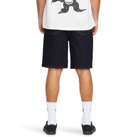 Volcom Men's Billow Loose Denim Baggy Casual Shorts with Comfortable Fit, Rinse