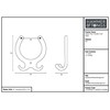Hammer and Tongs - Horse Shoe Double Coat Hook -