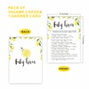 BBYX Baby Shower Lemon Theme Trivia Game, 30 Fill-In Cards