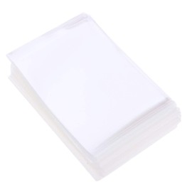 chiwanji Pack of 100 Protective Sleeves – 60 x 90 mm – Soft Cases Card Cases, Trading Cards, Empty Collector's Folder, Pocket Pages for Exchange Cards