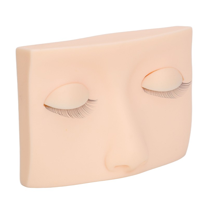 Eyelash Mannequin Head Practice Realistic Half Face Makeup Head Training