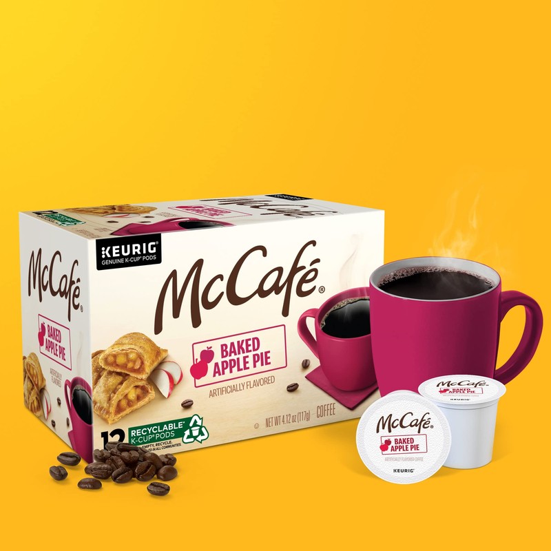 McCafe Baked Apple Pie Coffee, Keurig Single Serve K-Cup Pods,
