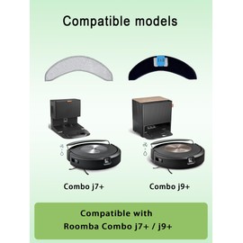 E-HAO 6 Pack Mop Pads Replacement for iRobot Roomba Combo j7, j7+, j9, j9+ and Max 10 model, Washable and Reusable Microfiber Cleaning Refill Mopping Pad Accessories