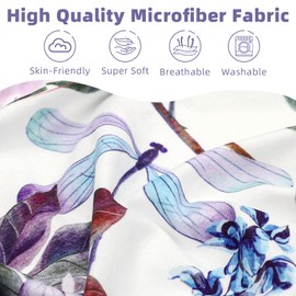 HNHUAMING Changing Pad Cover, Ultra Soft Breathable Diaper Baby Changing Table Covers for Girls & Boys, 32 X 16 Inches Stretchy Fitted Changing Pad Sheets for Changing Pads Liners, Purple Floral