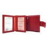 Jockey Club Genuine Leather Security Wallet with RFID Protection, red,