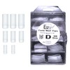 100 CLEAR D TIP FALSE NAIL BOX TIPS NAILS ACRYLIC