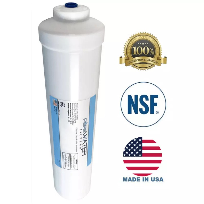 PureWater Filters Inline Water Filter Kit for Ice Makers