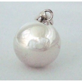 Unbranded 20mm 925 Sterling Silver Bola Harmony Ball Bell Charm Mexican Bola Pendant
