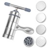 QWORK Stainless Steel Noodle Maker, Manual Pasta Machine with 5
