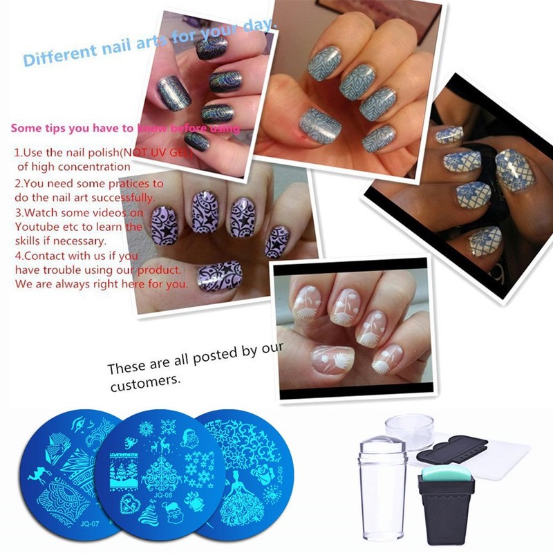 Nail Image Plate Set, Value Set of 17 (13 Plates+2