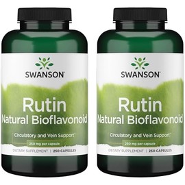 Swanson Rutin Natural Bioflavonoid 250 mg 250 Caps (2 Pack)