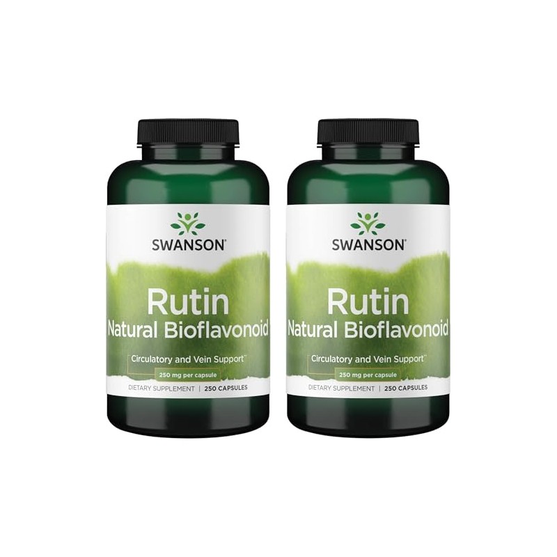 Swanson Rutin Natural Bioflavonoid 250 mg 250 Caps (2 Pack)