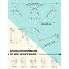 GQUEEN Pilot Style Fake Glasses Without Prescription Women Men Retro