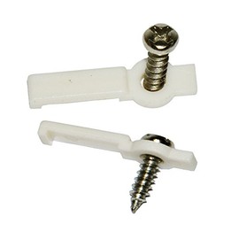 SpiritLED 100 Lots Strip Light Mounting Bracket Fixing Clip-One Side Fixing,Screws Included (100, Hollow Distance 9mm (Ideal for Strip Width 8mm))