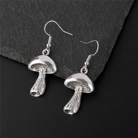 Frodete Mushroom Necklace and Earrings Set for Women - Hypoallergenic Dangle Charm Jewelry for Girls