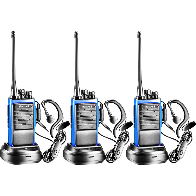 Arcshell Rechargeable Long Range Two-Way Radios with Earpiece Headsets 3