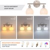 Shenmoyl Bathroom Light Fixtures, 2-Light Vanity Wall Light Over Mirror