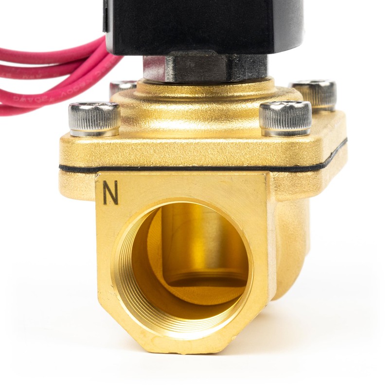 U.S. Solid 3/4 Inch Solenoid Valve - Brass AC 230