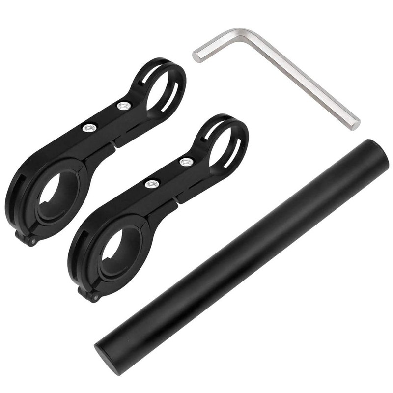 YMWALK Bicycle Handlebar Extender 20cm Aluminum Alloy Clamp Speedometer Headlight