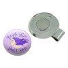 GRAPHICS & MORE Purple Hair Don't Care Golf Hat Clip