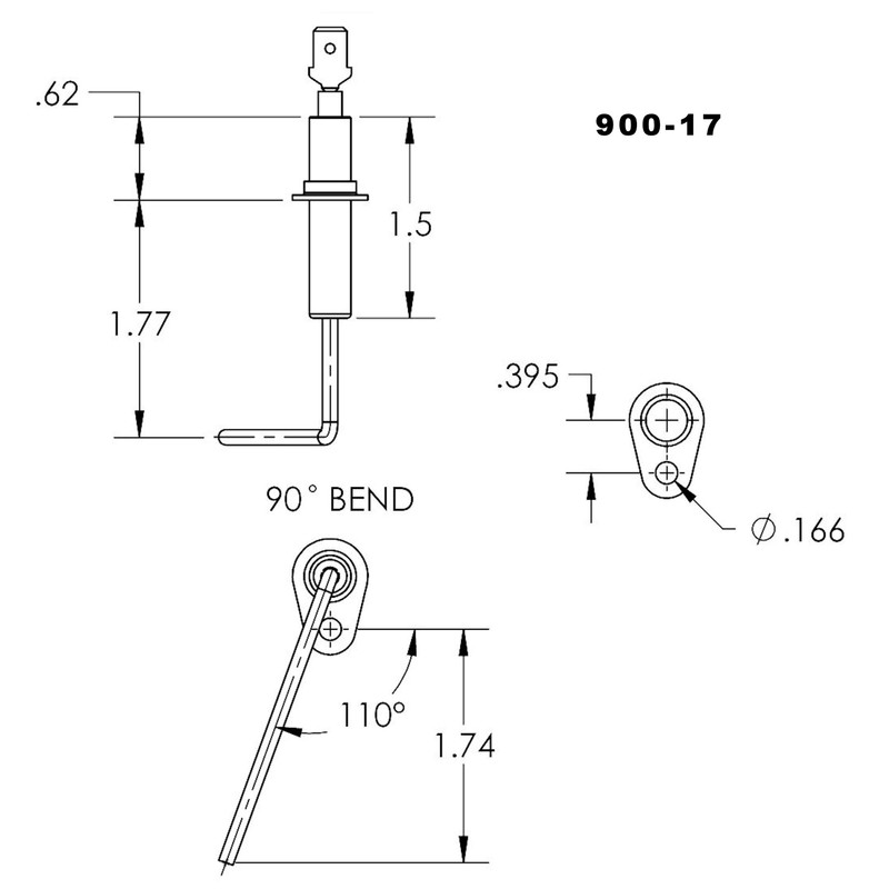 Duralight Furnace Flame Sensor Direct Replacement For York Coleman Evcon