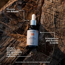 PACALLI Kalinat Sérum de Vitamina C con Kakadú · Apariencia Luminosa y Uniforme · Ideal Noche · 30 ml