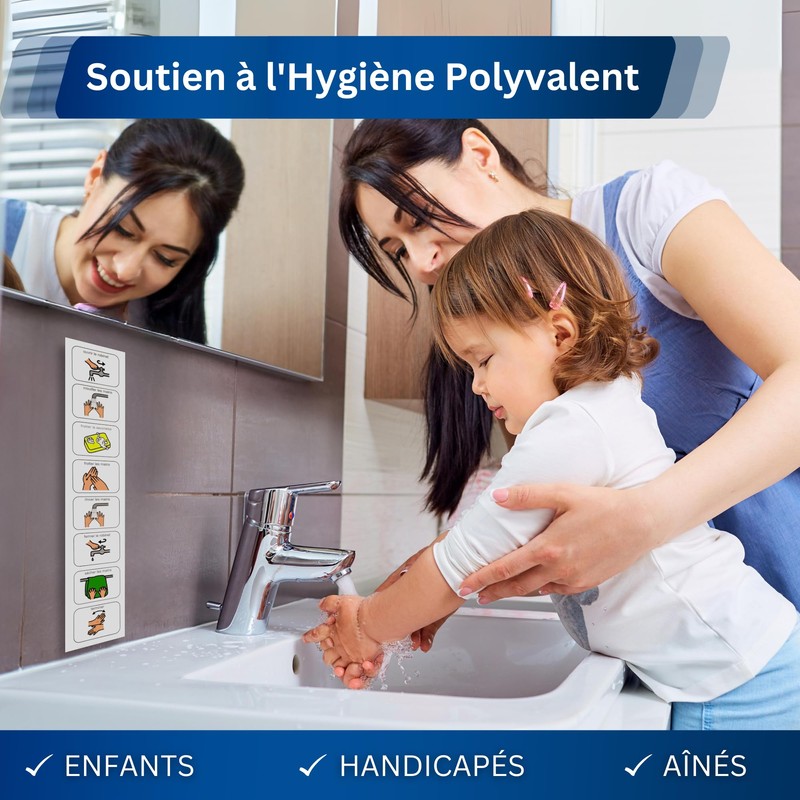 Autism Supplies and Developments FR_WH Plastic Hand Wash Plan (French),