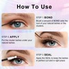 Eyelash Glue for False Eyelashes - 4 pcs Super Strong