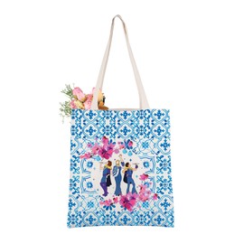 CMNIM Musical Inspired Gifts Disco Bachelorette Party Tote Bag Bougainvillea Bridal Shower Gifts for Fans Favors