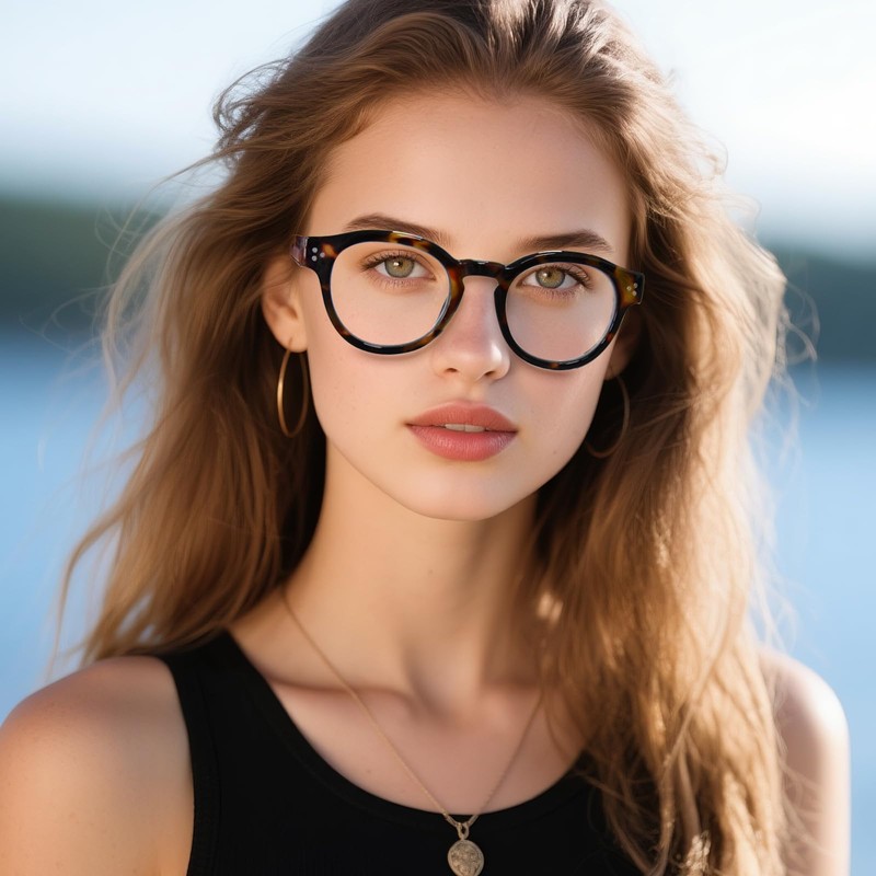 ZESAKER Reading Glasses for Women Men, Retro Round Frame Blue