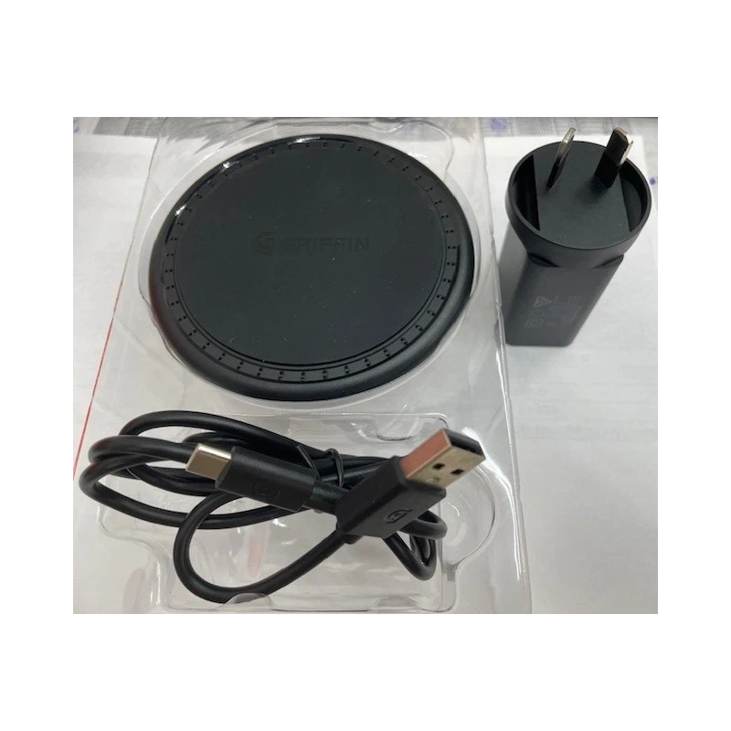 GRIFFIN 15W Wireless Fast Charging Pad with USB-C Cable &