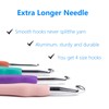 Ortarco Crochet Hooks Set, Ergonomic Soft Handle for Arthritic Hands,
