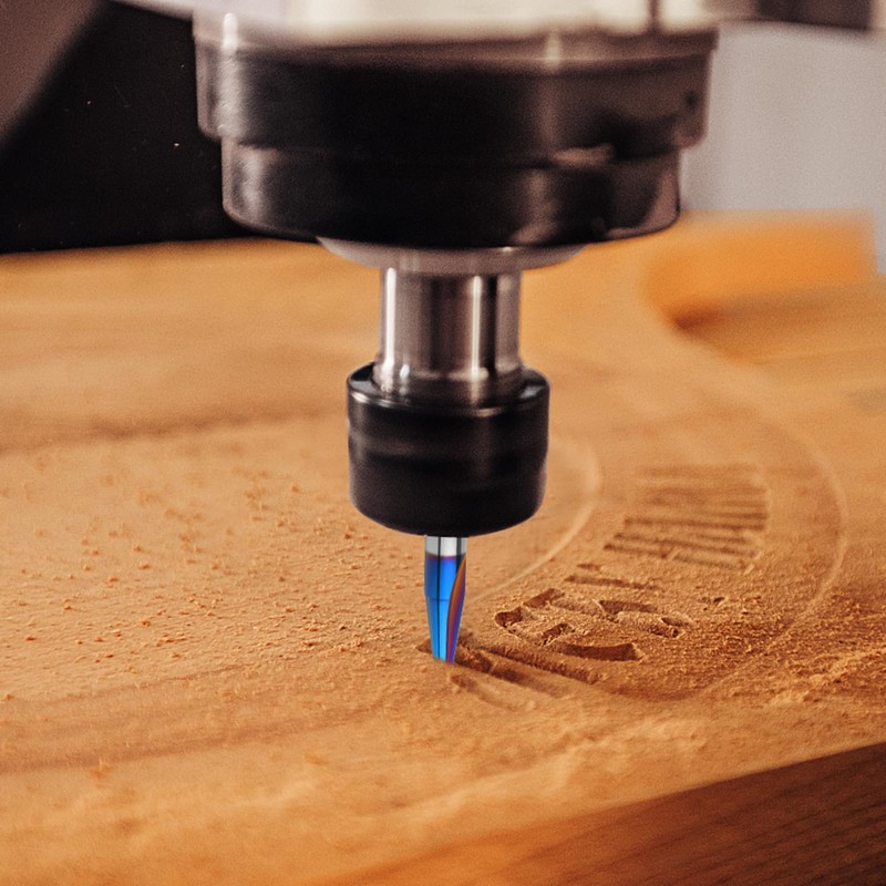 EANOSIC 5PCS CNC Wood Carving Router Bits Set, 1/4'' Shank,
