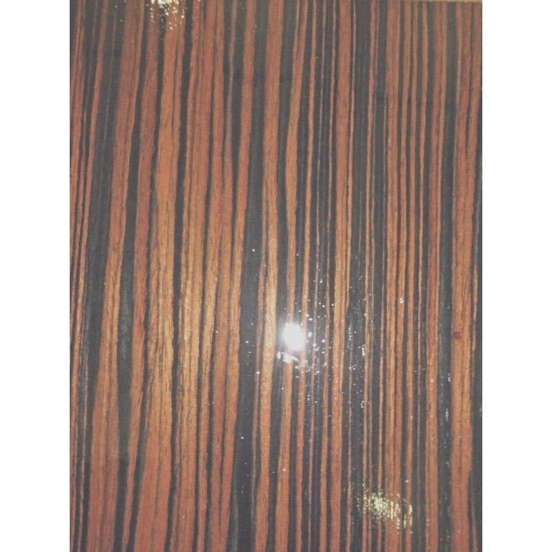 Ebony Macassar Composite Wood Veneer 24" x 24" on Paper