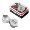Portable Magnifying Glass Loupe Keychain Keyring 30 Magnification Magnifying Glass Mini Reading Foldable pocket 2ea