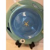 K.I.C. Fish Shells Waves Sun Starfish Green Rim Blue Dinner