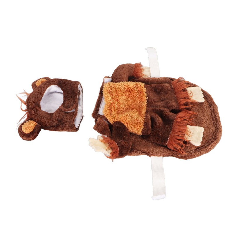 Pet Holiday Costume Funny Monkey Cosplay Dog Clothes Soft Breathable