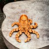 3D Printed Rocktopus, The Rock, Articulated Fidget, Octopus, Stress Relief