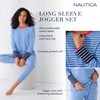 Nautica 2-Piece Crew Neck Pajama Set, Long Sleeve Top &