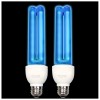 BAIMNOCM NEW 2 Pack Germicidal UV Sanitizer Light Bulb with Ozone 25 Watt UVC Bulb 185Nm/