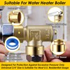 Gulfmew 30 PSI Pressure Relief Valve, 3/4" FNPT Female Inlet