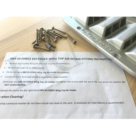 KBX HI-FORCE WING TOP AIR INTAKE SET OF 2 COMPATIBLE WITH LAND ROVER DEFENDER 90/110 /130, PART KBX5201