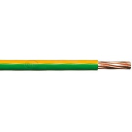 Merriway BH01512 Single Core Round Earth Cable, 6491X 1.5mm Yellow & Green, 10 Metres (33 feet)