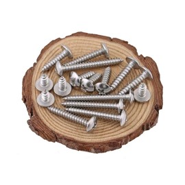 BOZONLI M4 Mushroom Head Self Tapping Screws Wood Screws Pan Head Phillips Drive Screws, M4×10mm,50 pcs