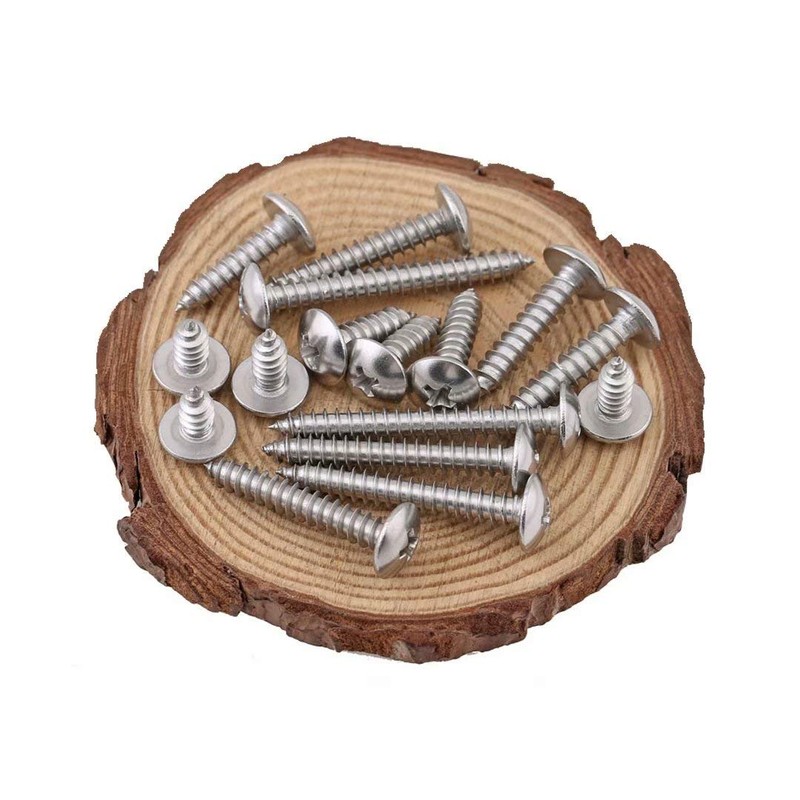 BOZONLI M4 Mushroom Head Self Tapping Screws Wood Screws Pan
